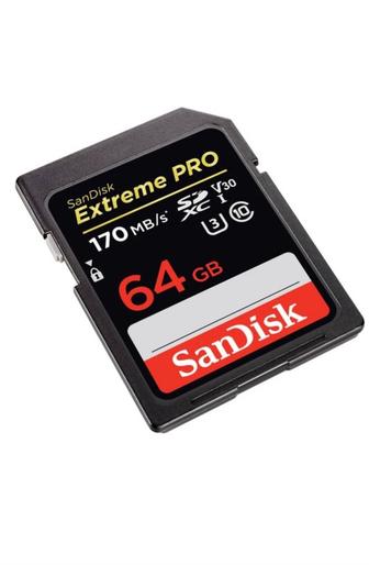 Карта памяти SanDisk Extreme Pro SDSDXXY-064G-GN4IN 64Gb