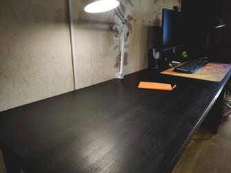 Черный стол из IKEA 200х60