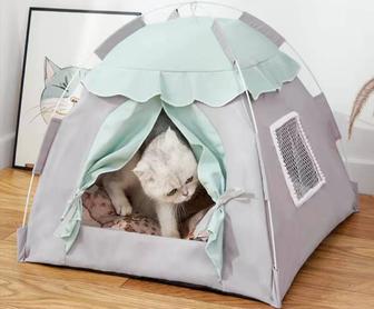 Лежанка домик для кошки