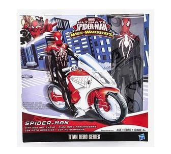 Человек паук на мотоцикле Spider-Man original