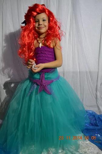 Детский карнавальный костюм Русалочки Ариэль на прокат