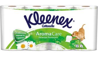 Kleenex туалетная бумага с ароматом Ромашки, 8шт