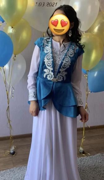 Прокат казахского национального платья с жилеткой