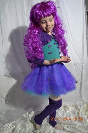 Новогодний костюм "Сливка" на девочку 4-5 лет на прокат